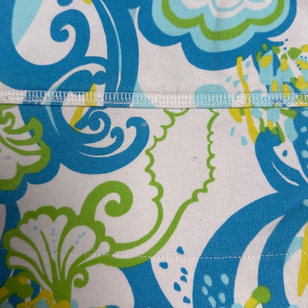 Lilly Pulitzer Blue, Green & White Half-Zip Popover - Picture 3 of 3